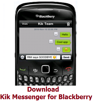 Download Kik Messenger App for Blackberry