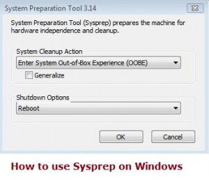 usage and download sysprep on Windows 7
