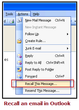recall email for outlook 2013, 2007 and 2010