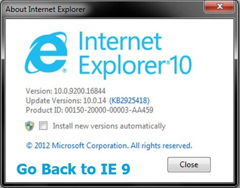 How to uninstall Internet Explorer (IE) 10
