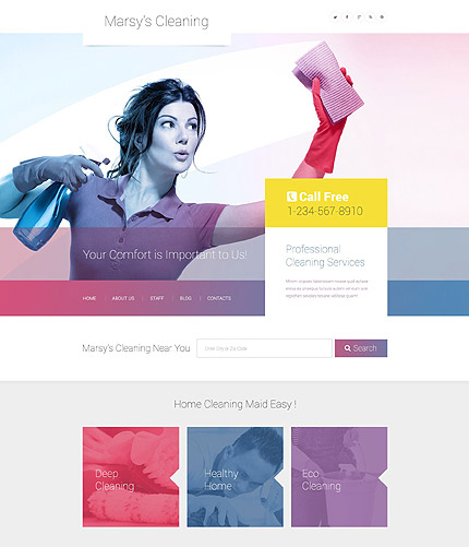 wordpress cleaning template