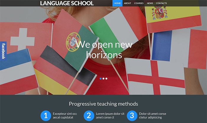 Language School Responsive WordPress Theme