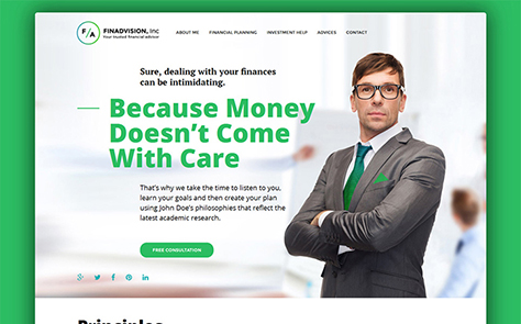 Financial Advisor Responsive WordPress Theme