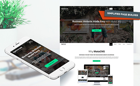 Spectrum Business Moto CMS 3 Template 