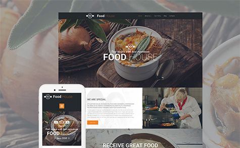 Italian Restaurant Responsive Moto CMS 3 Template 