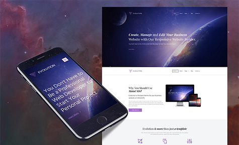 Evolution Business Moto CMS 3 Template 