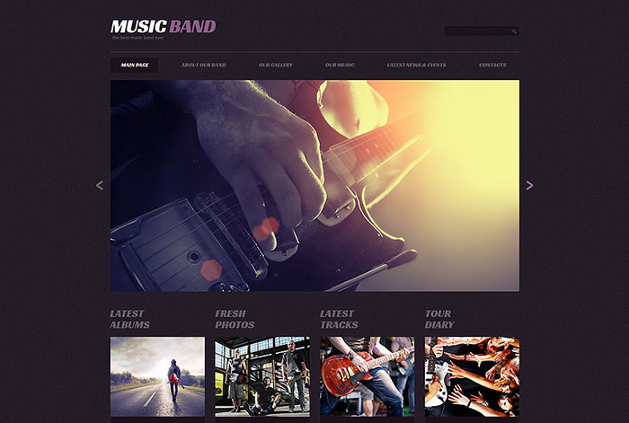 Music Band Responsive WordPress Theme