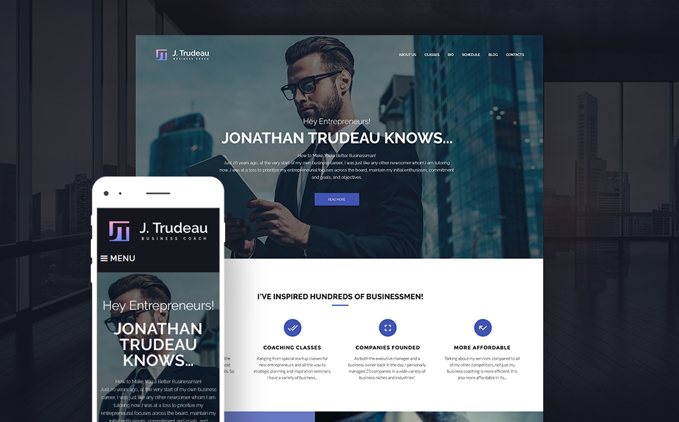 Business Courses WP Theme    