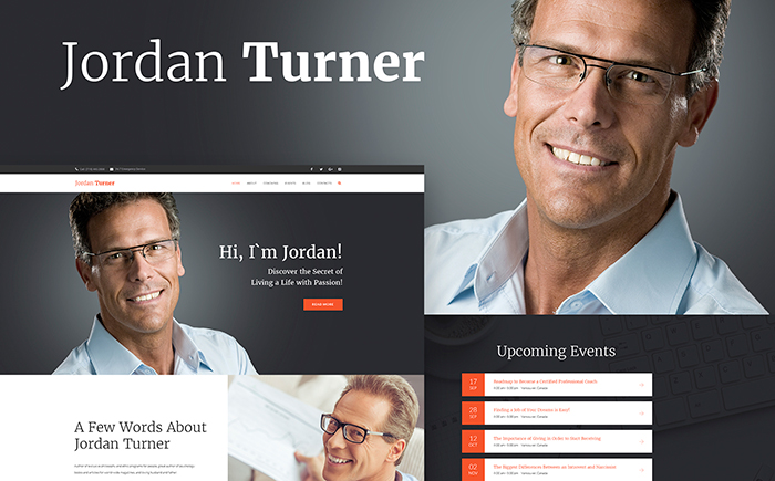 Jordan Turner - Life Coaching WordPress Theme