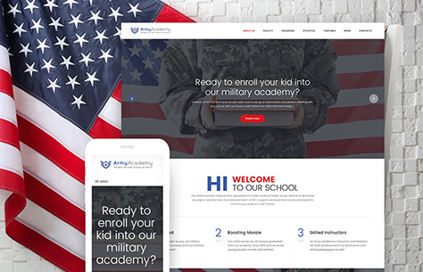 Military School WordPress Theme    