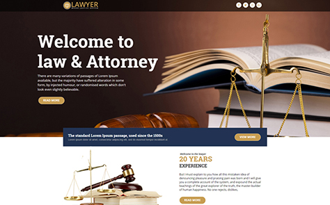 Lawyer - Unbounce Template