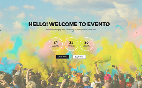 Evento - Concert Events Unbounce Template