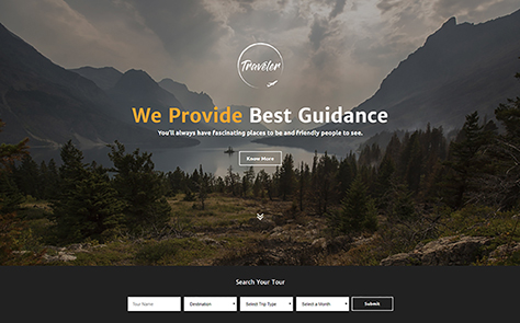 Traveler Unbounce Template