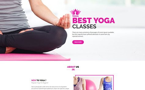 Yoga Unbounce Template