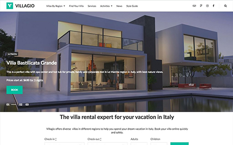 Villagio - Property Booking WordPress Theme