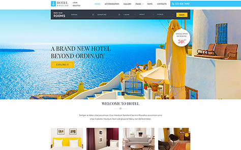 Hotel Booking WordPress Theme