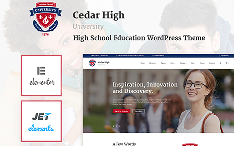 Cedar High - University WordPress Theme