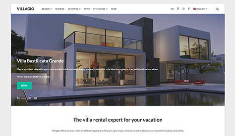 Villagio - Property Booking WordPress Theme