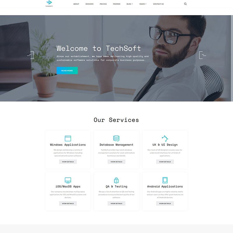 Business Software Multipage HTML template