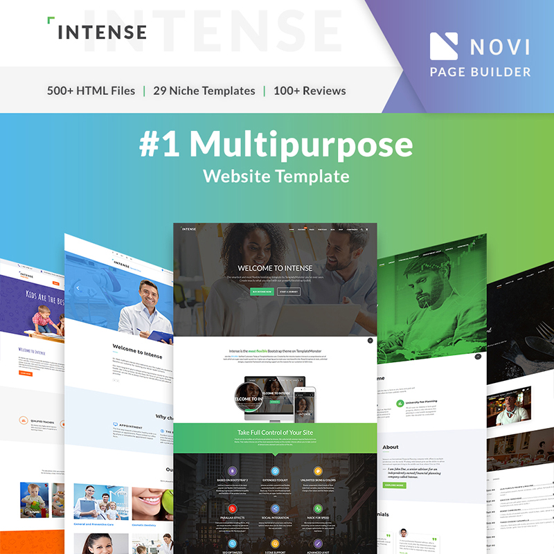 Intense - Multipurpose Website Template 