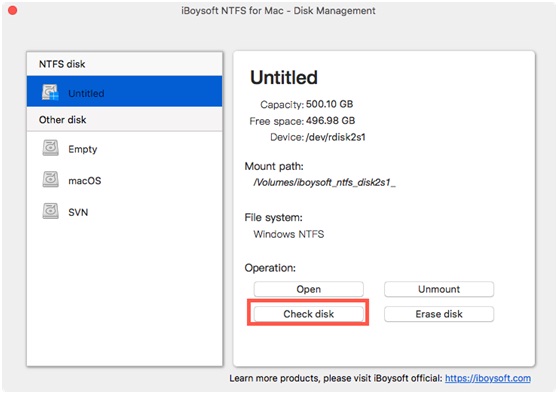 iBoysoft NTFS driver for Mac