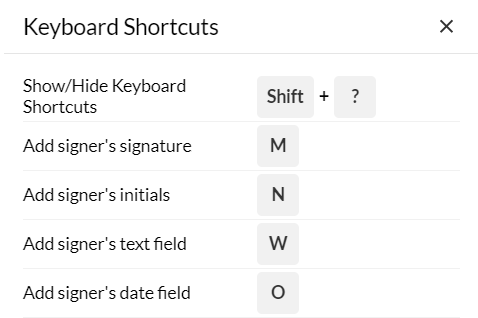 keyboard shotcut